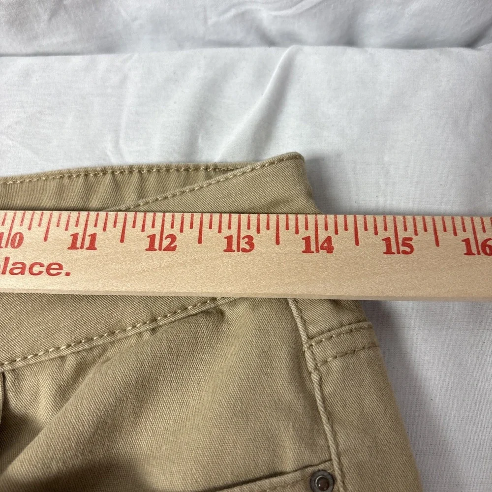 No Boundaries Jeans Women/Junior Size 7 Tan Mid-Rise Bootcut 5 Pocket 28x30